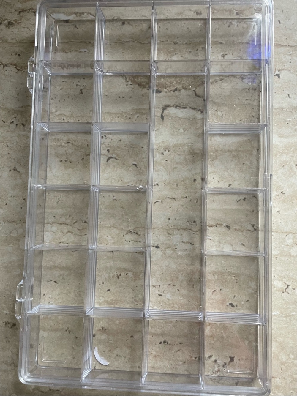 Clear Plastic Multi-Compartment Storage Organizer - Transparent